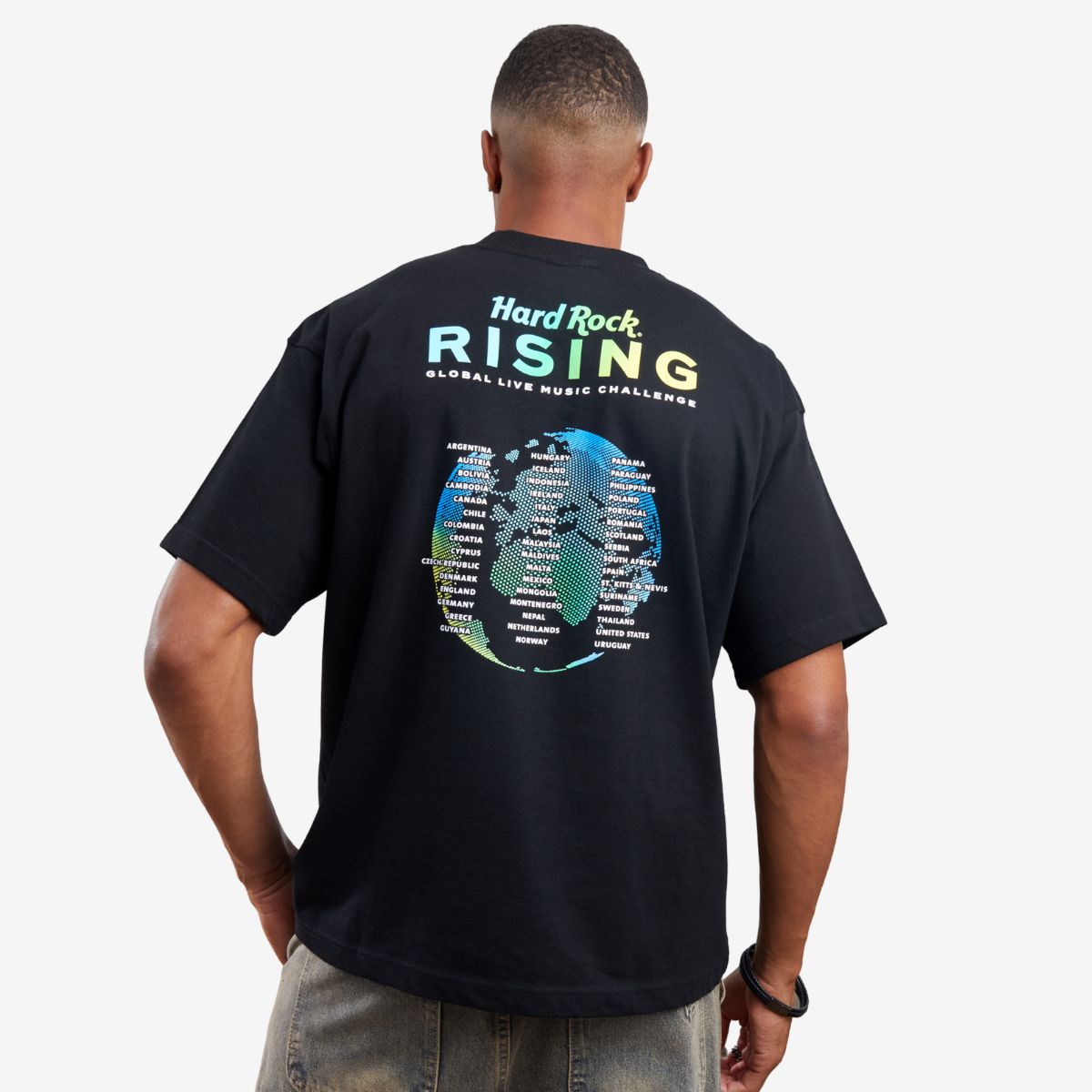 Hard Rock Rising Tee in Black image number 3